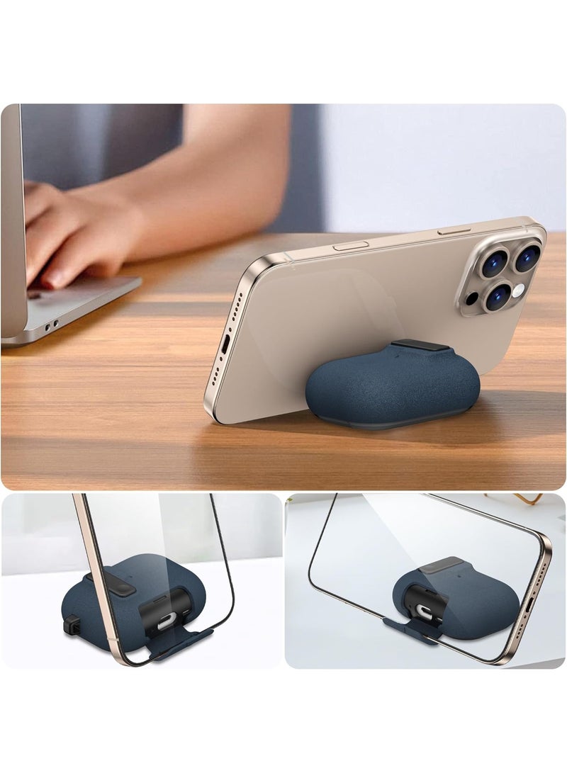 حافظة واقية AirPods Pro من الجيل الثالث تتميز هذه الحافظة بتصميم عصري مزود بقفل مغناطيسي، وتوفر حماية قوية بمستوى عسكري مع آلية قفل آمنة. متوافقة مع حافظة الشحن Apple AirPods من الجيل الثالث (طراز 2025). أزرق - Image 2